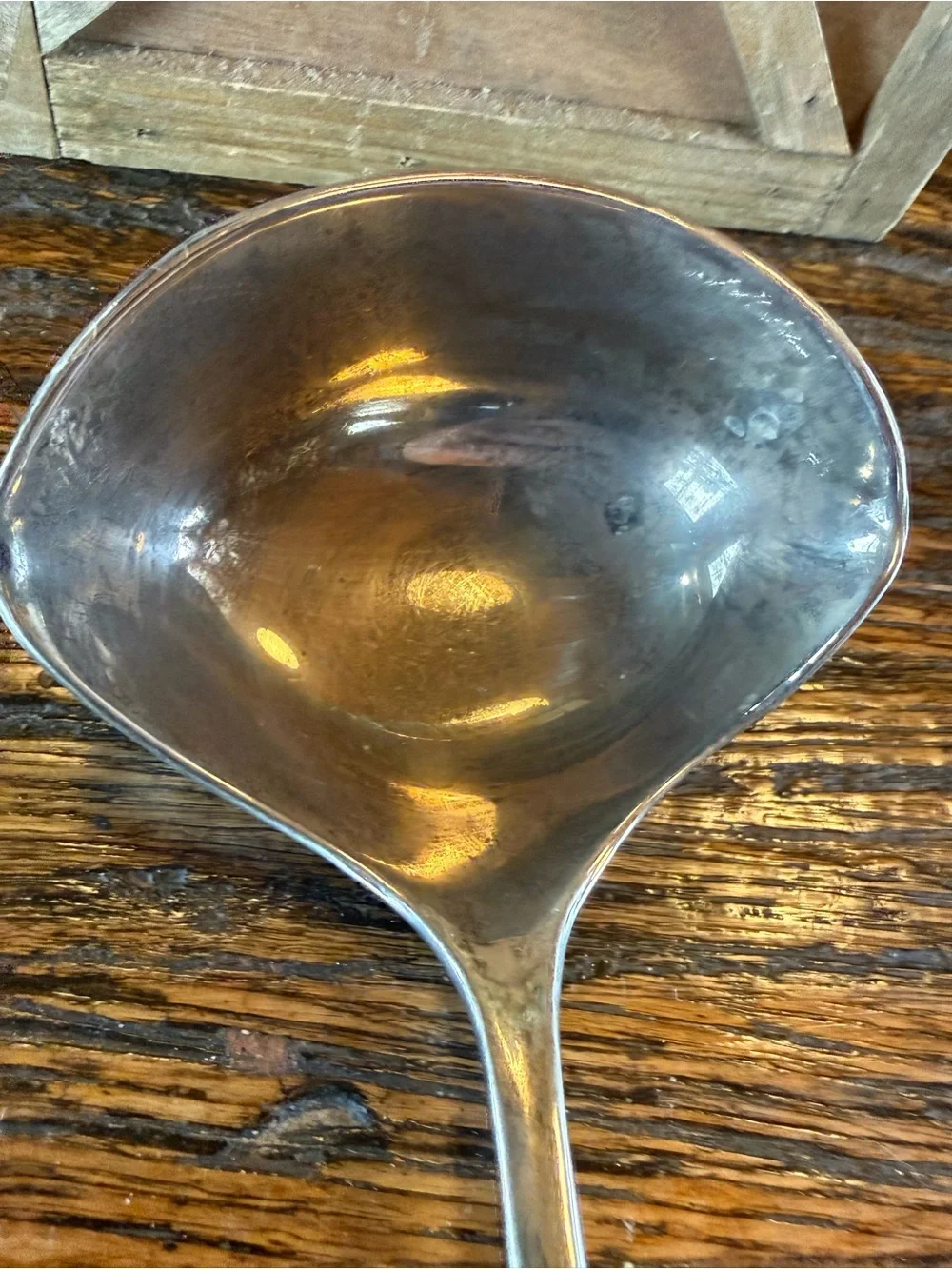 Silver Colored Plated Serving Ladle Classic Punch